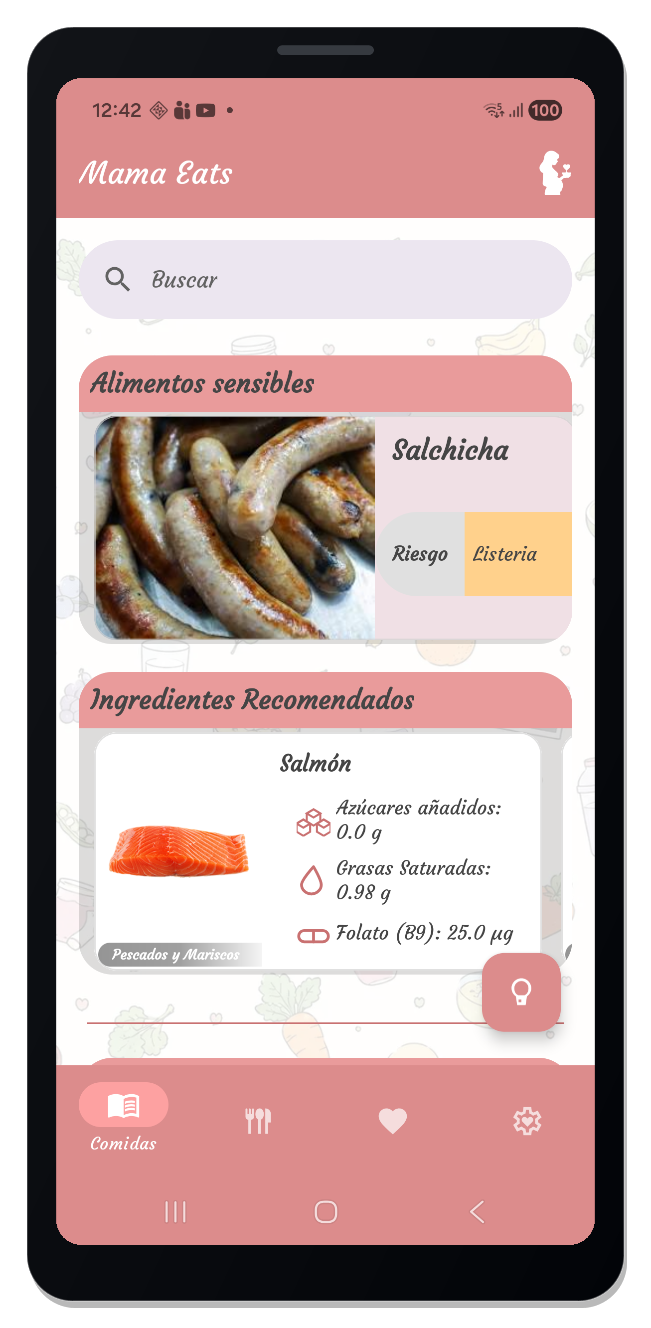 Mama Eats home screen